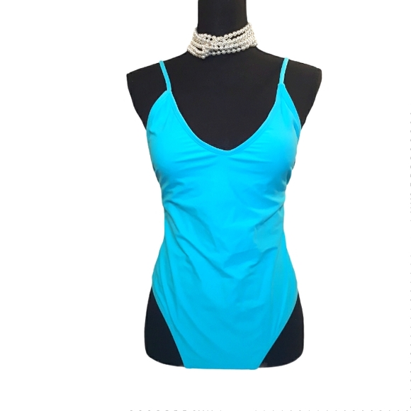 One Piece Turquoise Swimsuit - Picture 1 of 7